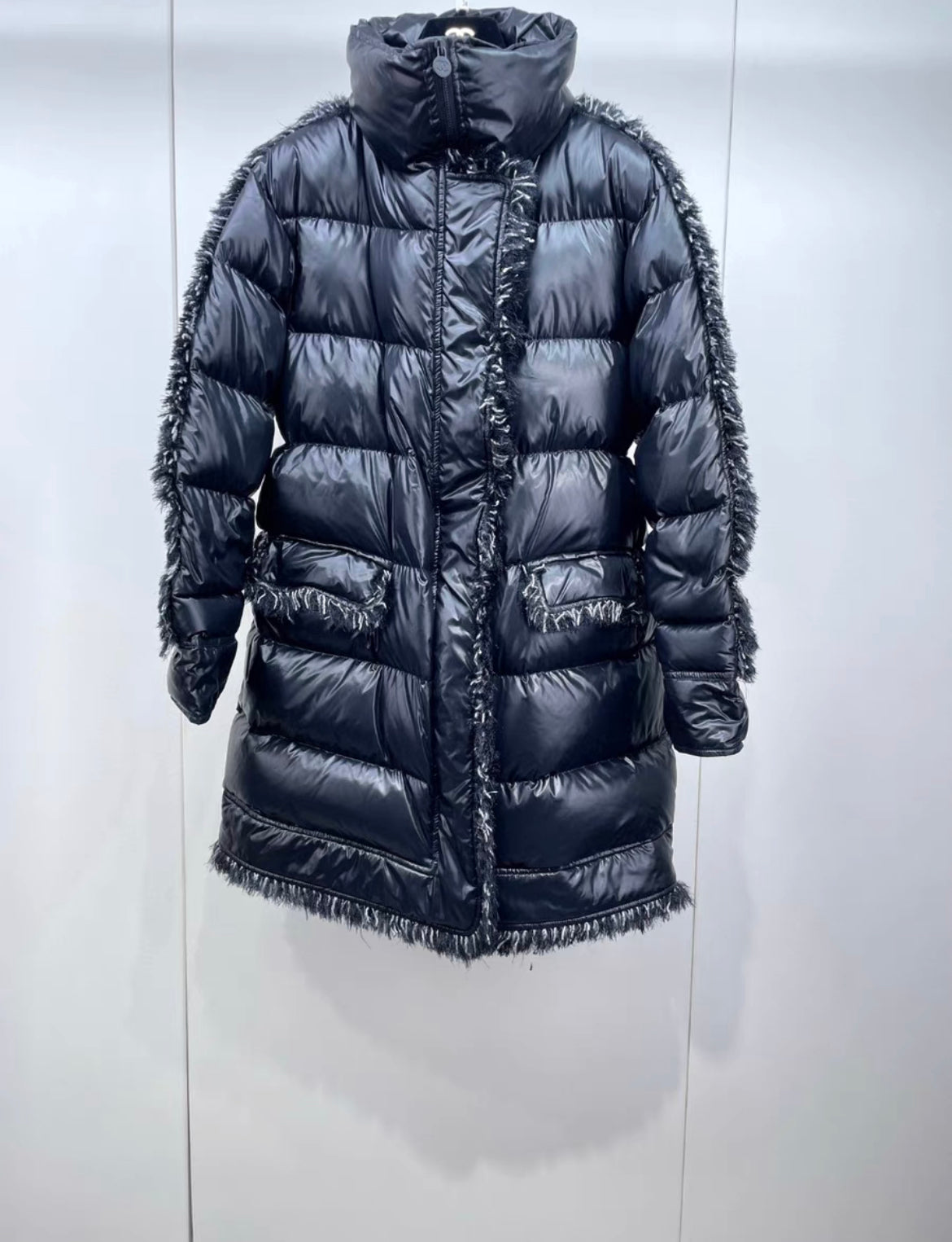 CHANEL 18B Coco Neige Puffer Long Coat Size 34