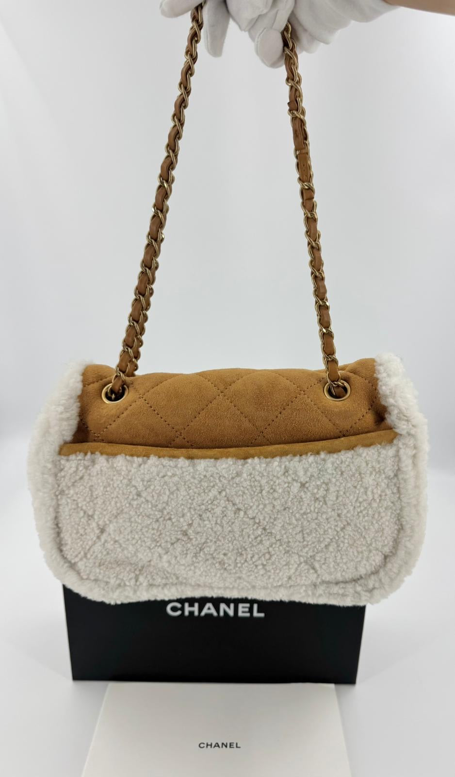 Chanel 2018 Shearling Coco Neige Flap Bag