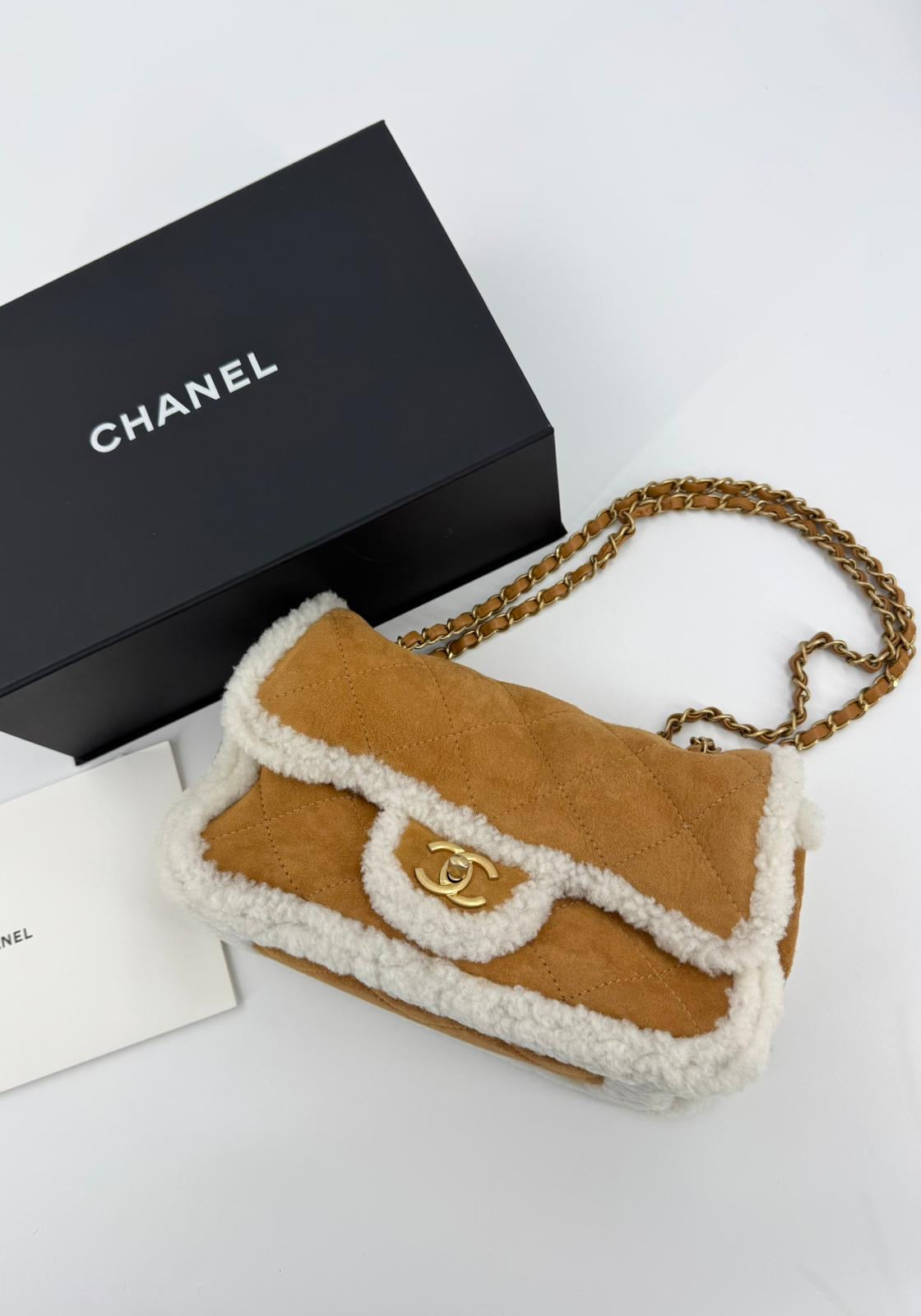 Chanel 2018 Shearling Coco Neige Flap Bag