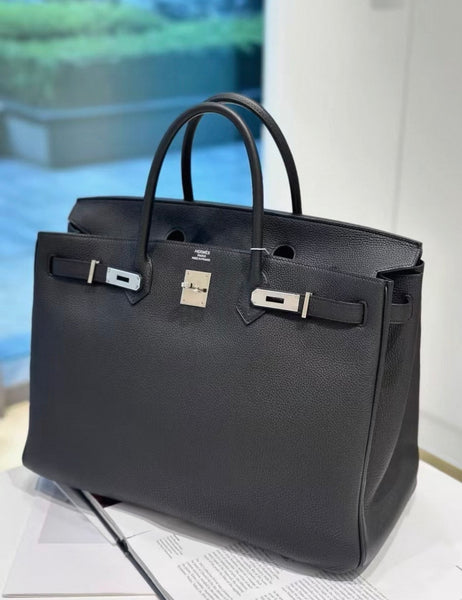 Hermes Birkin 40 black Togo leather palladium hardware – Wararni.com