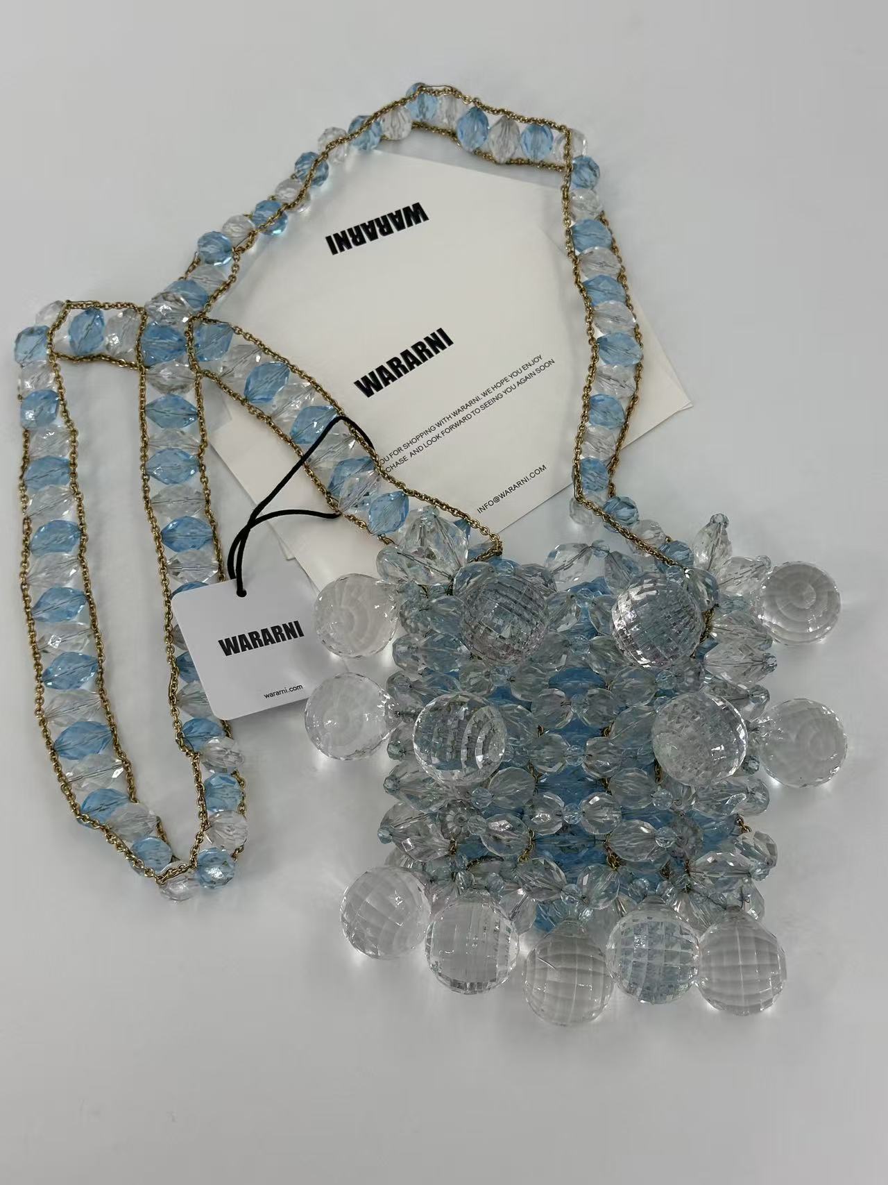 Chanel 1997 Runway Vintage Rare Blue Clutch Minaudière Bag