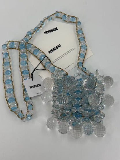 Chanel 1997 Runway Vintage Rare Blue Clutch Minaudière Bag