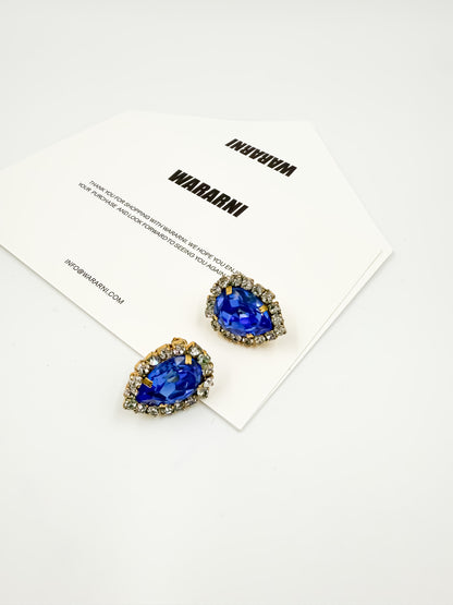 Chanel 1995 “Barbie Collection” Blue Rhinestone Set — Belt, Earrings & Anklet