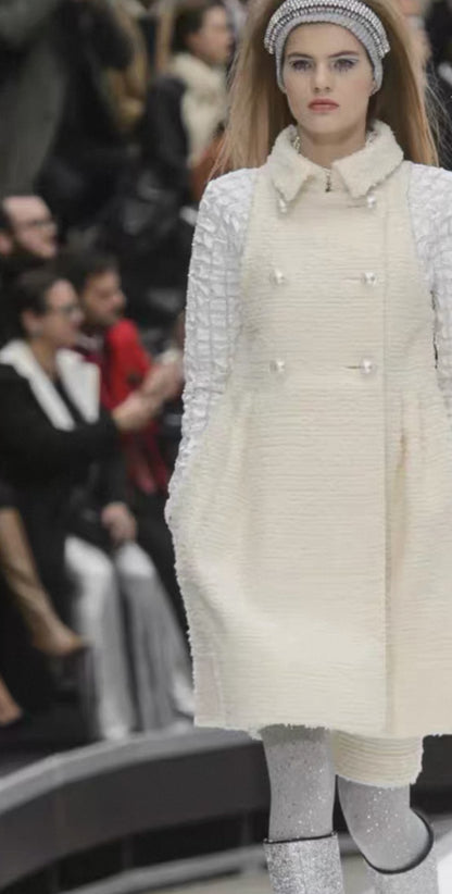 Chanel 17K white coat 
short set