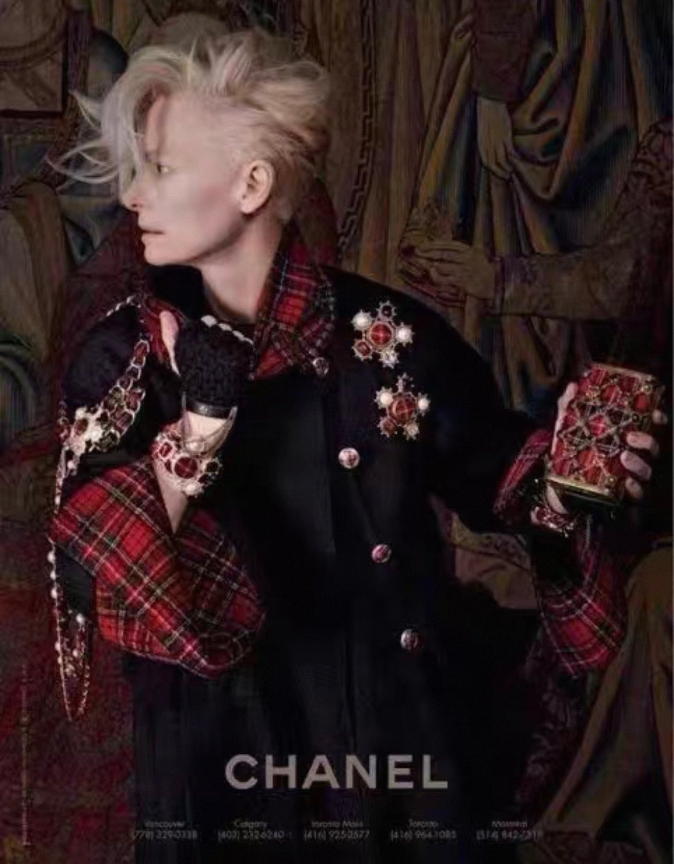 Chanel Paris-Edinburgh 2012-13 plaid coat