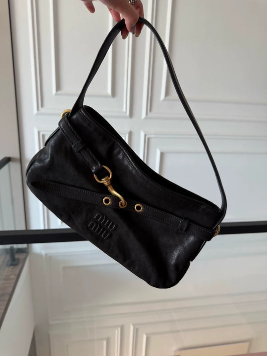 Miu Miu 25ss Black Horizontal Adventure Edition Bag
