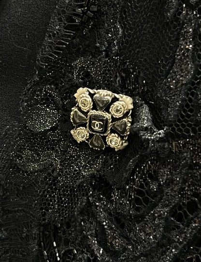 Chanel 11K Black Lace jacket