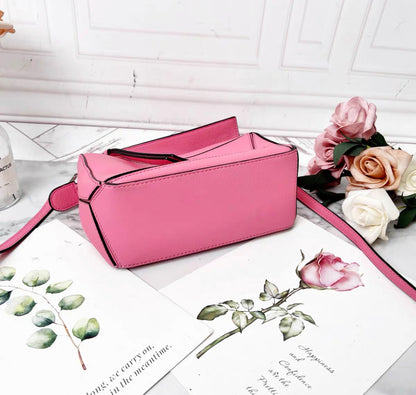 Loewe Pink LOEWE Mini Puzzle Satchel