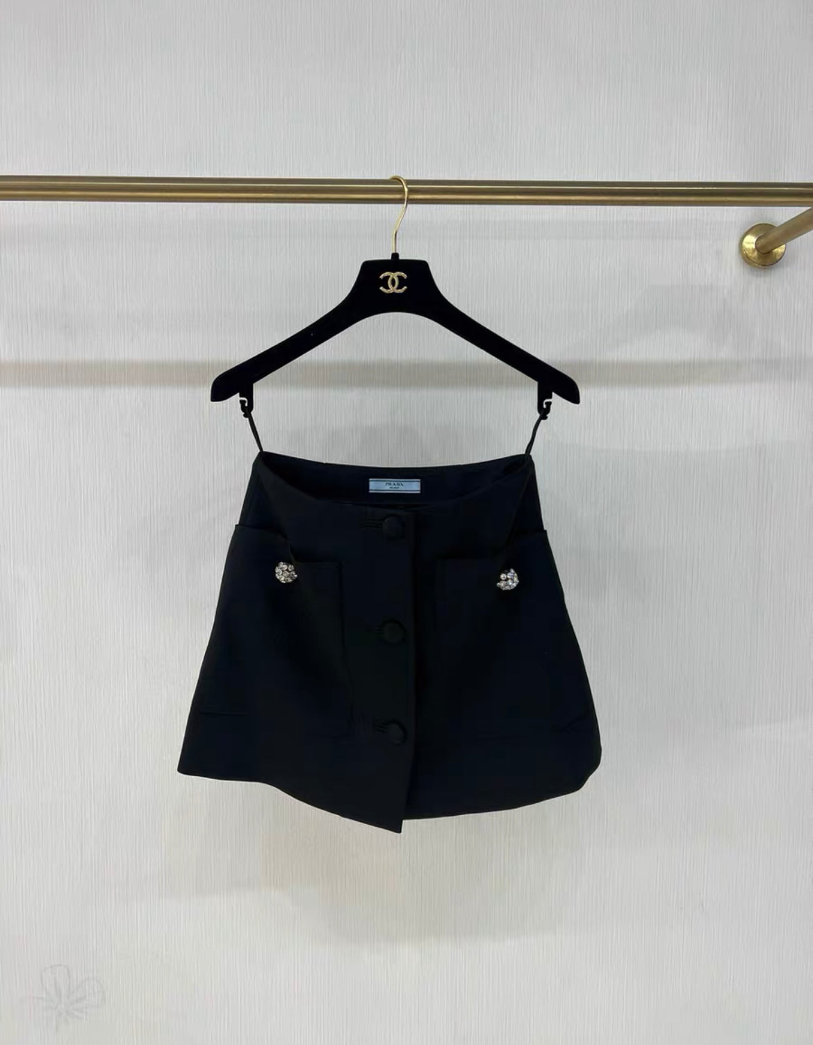 Prada 24SS Wool satin miniskirt size 38