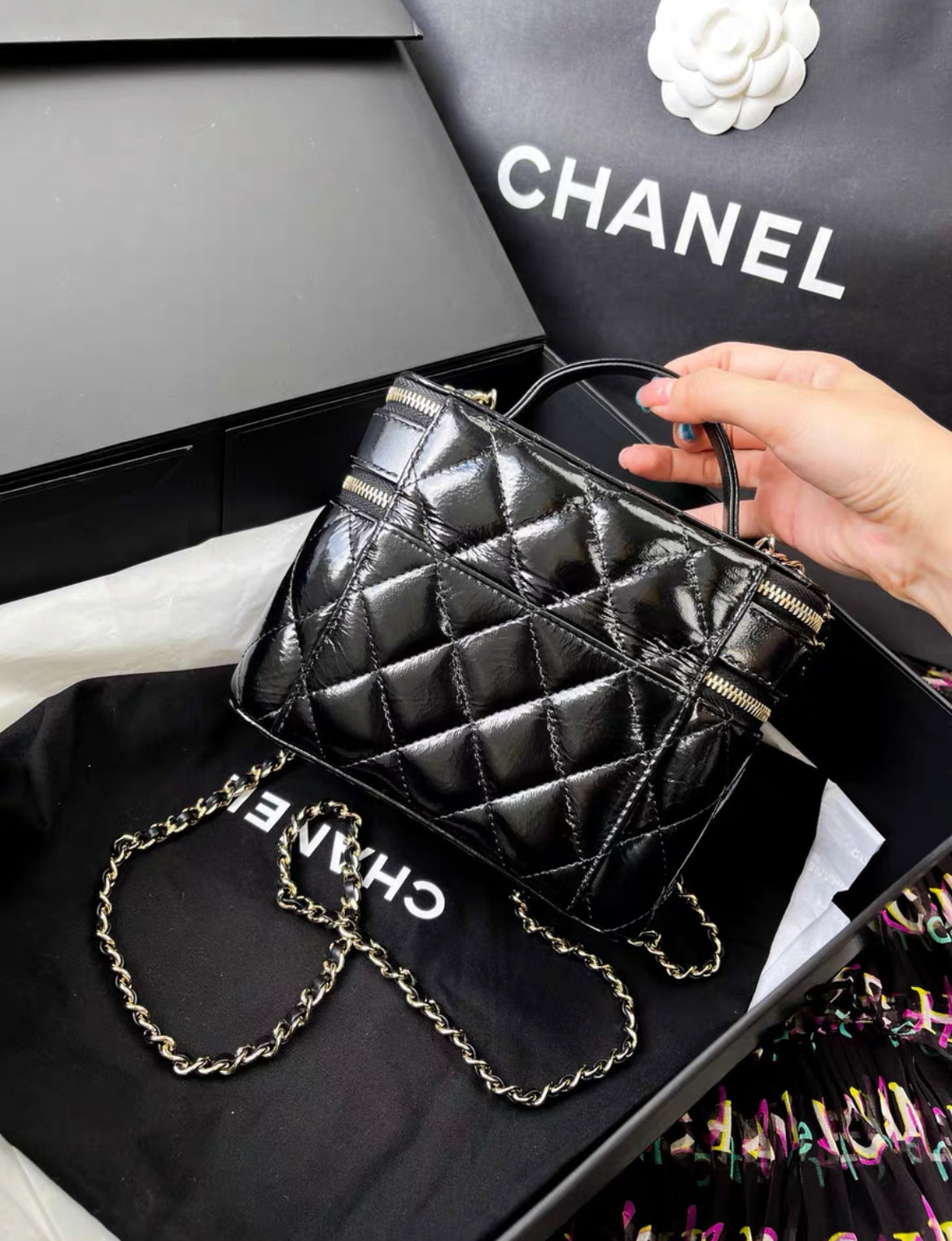 Chanel 22B double decker vanity case