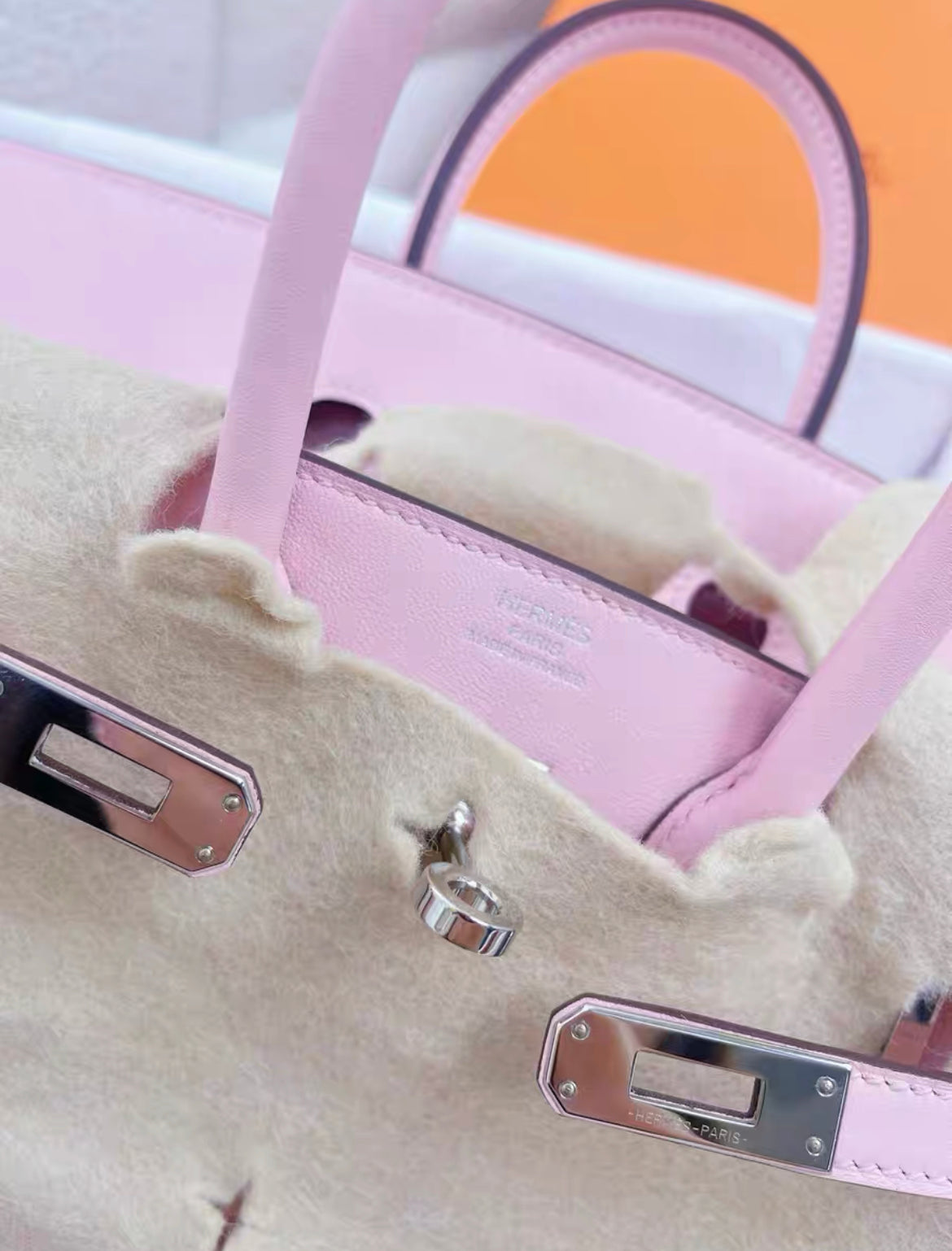 Hermès Birkin 25 Rose Sakura Swift Palladium Hardware – Wararni.com