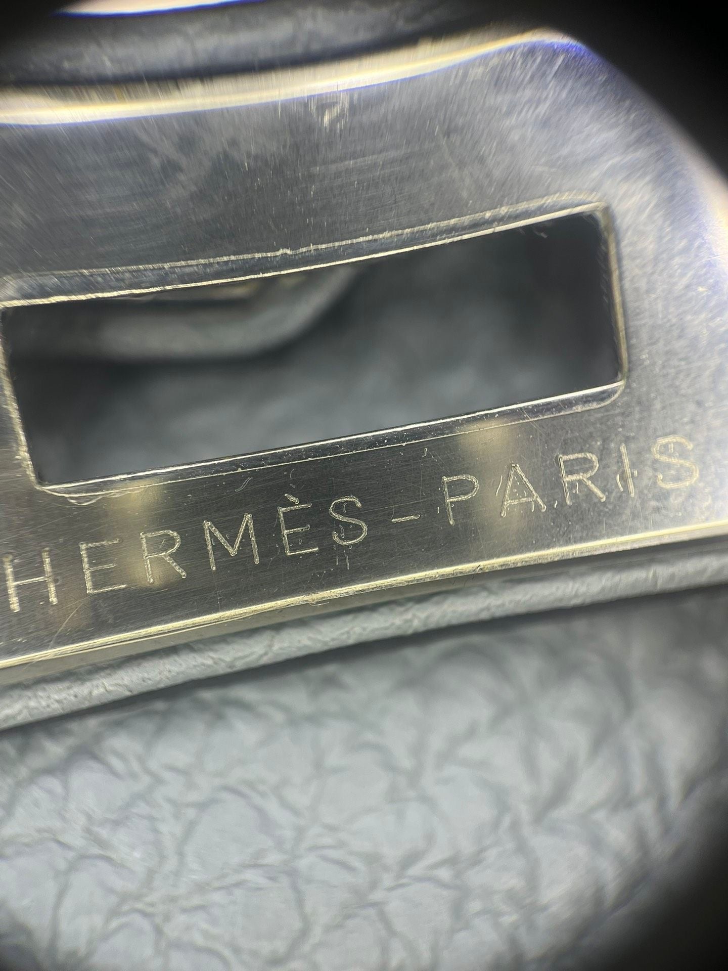 Hermès so Kelly 22 Bleu Lin togo leather palladium hardware
