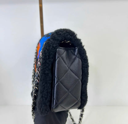 Chanel Pop Art Shearling Lamb Flap