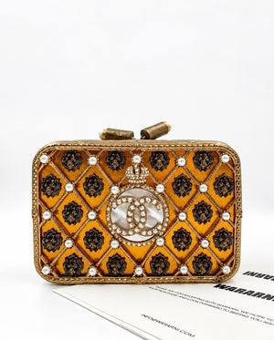 Chanel 2009 Paris Moscow Lion Head Minaudière Clutch