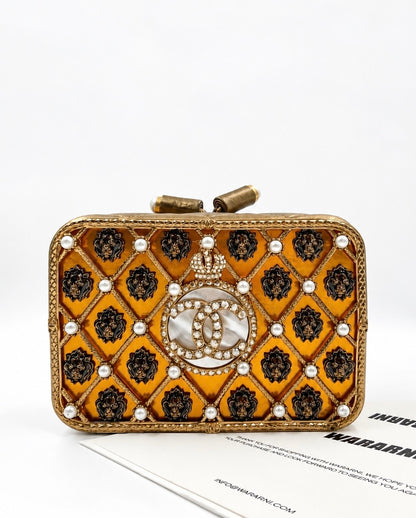 Chanel 2009 Paris Moscow Lion Head Minaudière Clutch