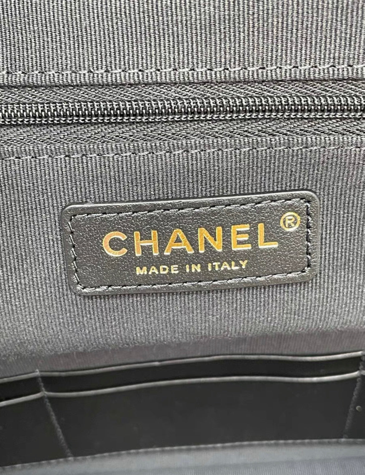 Chanel 24 CAMERA CASE Top Handle Handbag Black Lambskin leather & Gold-Tone Metal