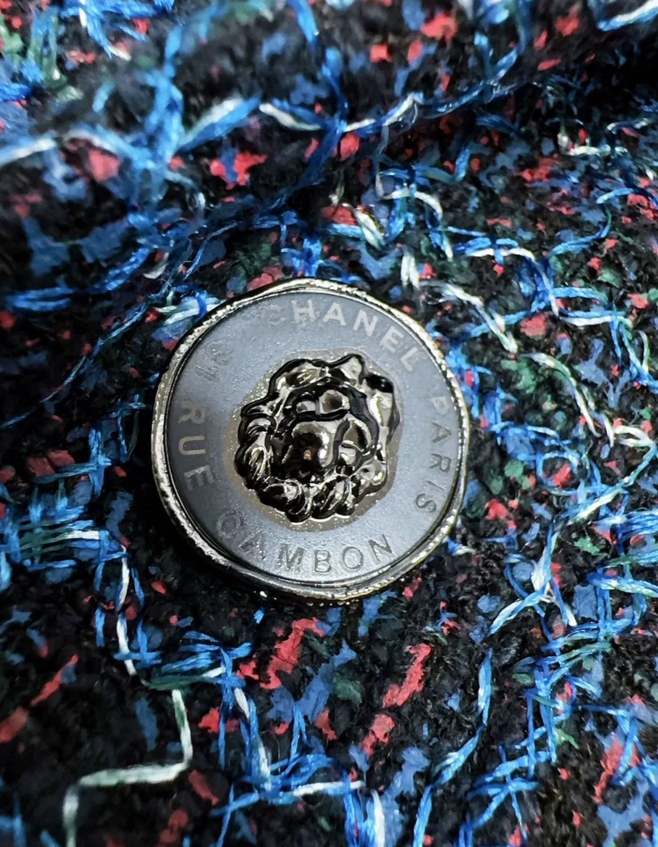 Chanel 22S Blue tweed Coat