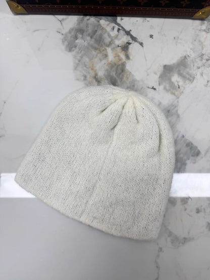 Chanel's popular double-sided logo knit beanie