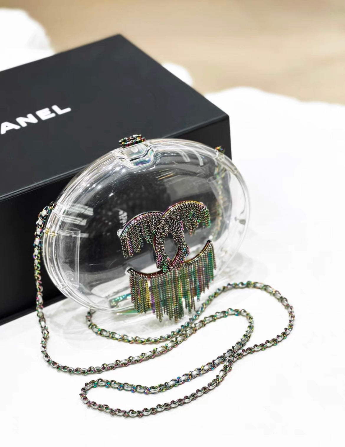 CHANEL カメリア クリスタル バッグ 2018年 シャネル(CHANEL)シャネル カメリア ショルダーバッグ バッグ