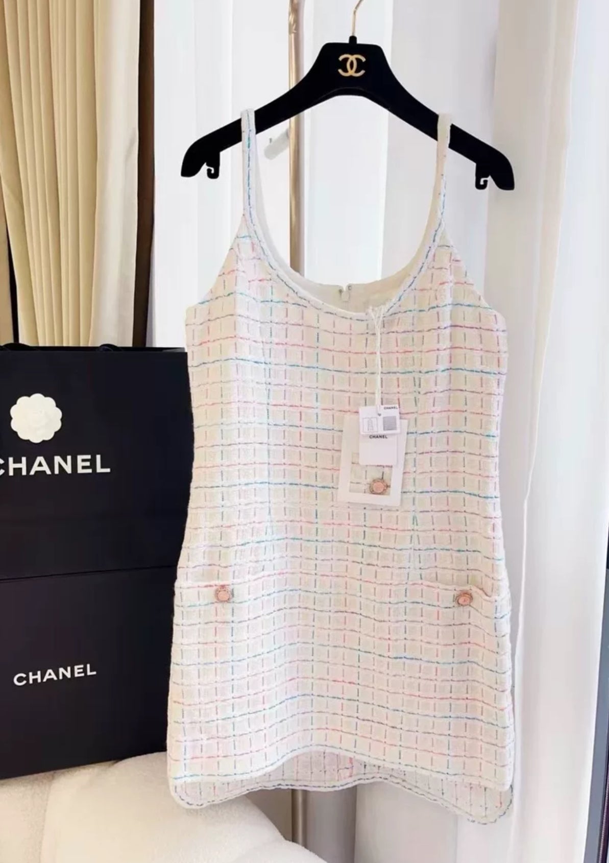 Chanel 22SS white & Multicolor dress