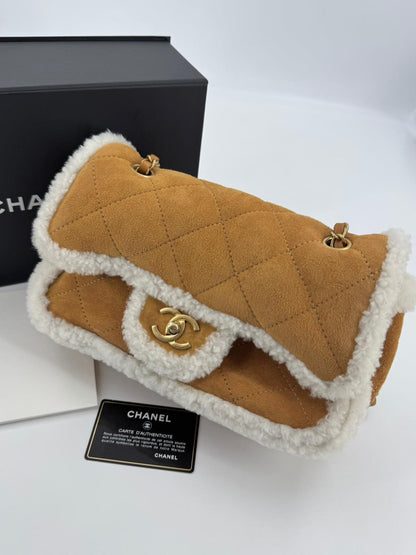 Chanel 2018 Shearling Coco Neige Flap Bag