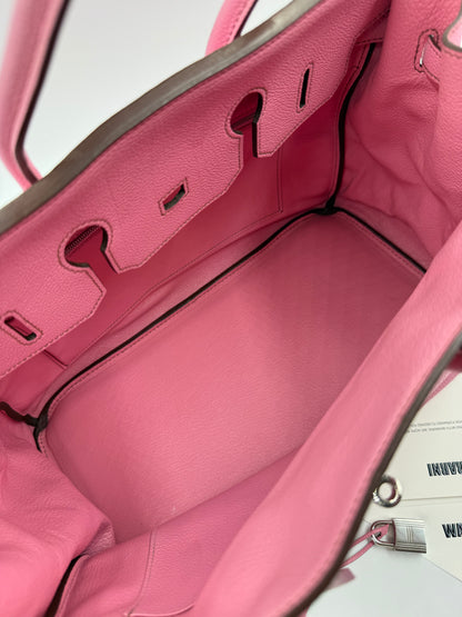 Hermès Birkin 35 Bubblegum Pink Togo Leather Palladium Hardware