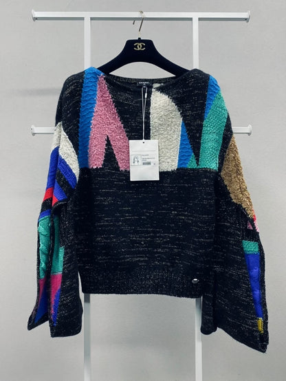 Chanel 19A black 
Multicolor cachemire pullover
