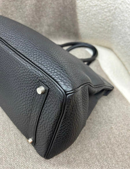 Hermès Birkin 35 Black Togo Leather Palladium Hardware