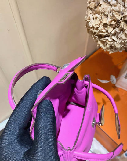 HERMÈS Limited Edition Kelly Doll Biscuit (4B) Magnolia (9I) Swift Palladium Hardware