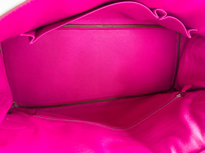 Hermes JPG Birkin Shoulder 5J Rose Scheherezade Shiny Porosus Crocodile leather palladium hardware