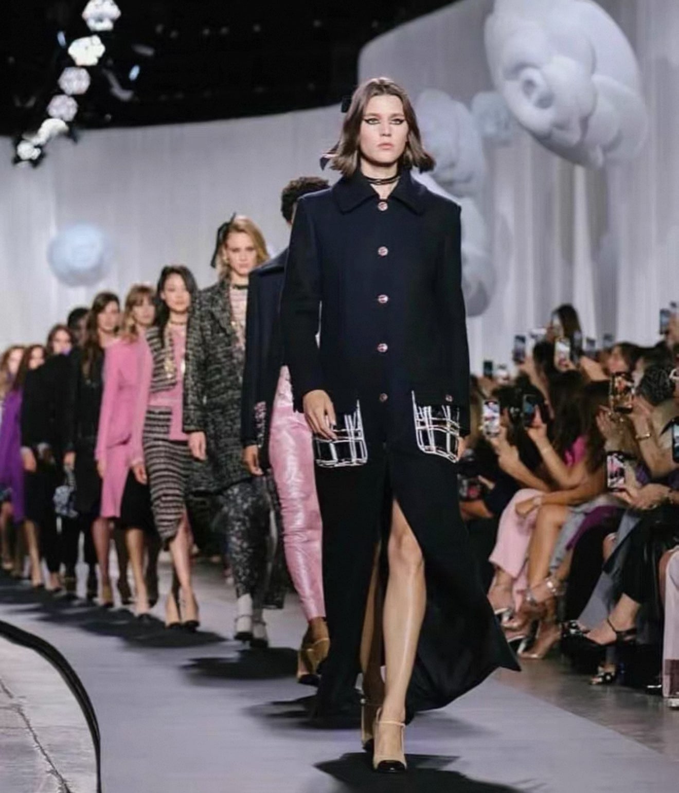 Chanel 22A black long coat