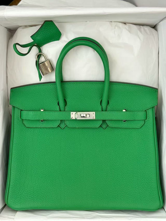 Hermes Birkin 25 bamboo Togo palladium hardware