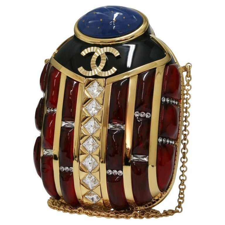 CHANEL SCARAB MINAUDIÈRE BAG 2019 EGYPT PARIS-NEW YORK EVENING CLUTCH