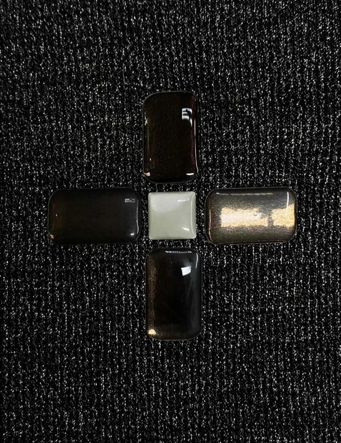 Chanel 17P Black 
Silver Iridescent Jersey Dress