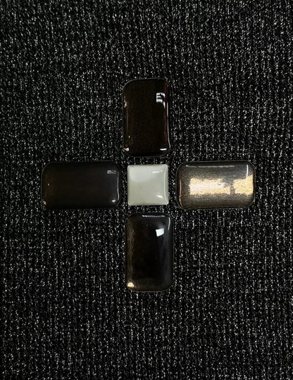 Chanel 17P Black 
Silver Iridescent Jersey Dress