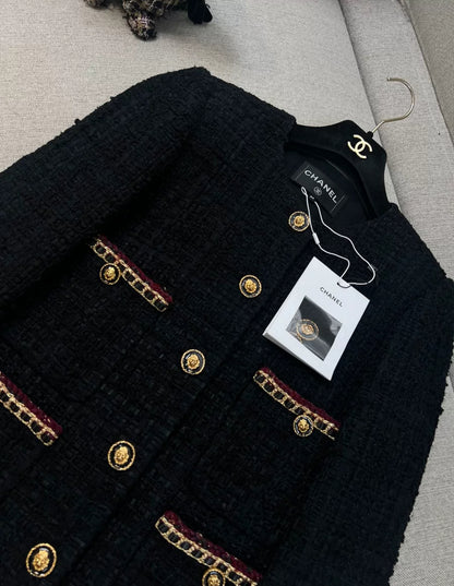 Chanel 21 Black Tweed Jacket