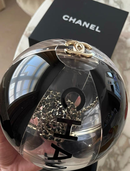 Chanel 2019 Black Beach Ball Minaudière Clutch Bag