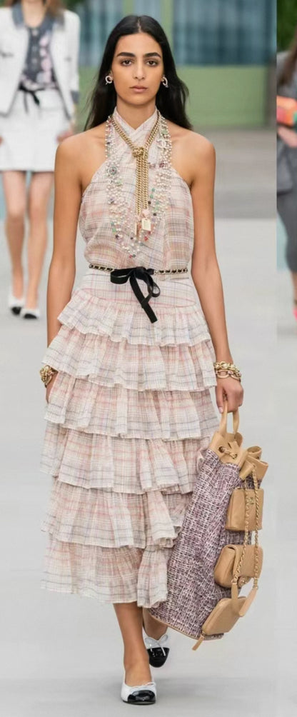Chanel Spring/Summer 2020 runway collection tweed leather multilayer bag