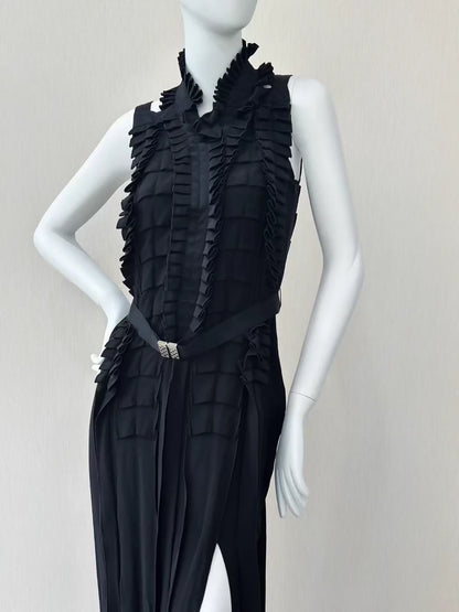 Hermes Fall/Winter 2022 Silk Pleated Gown
