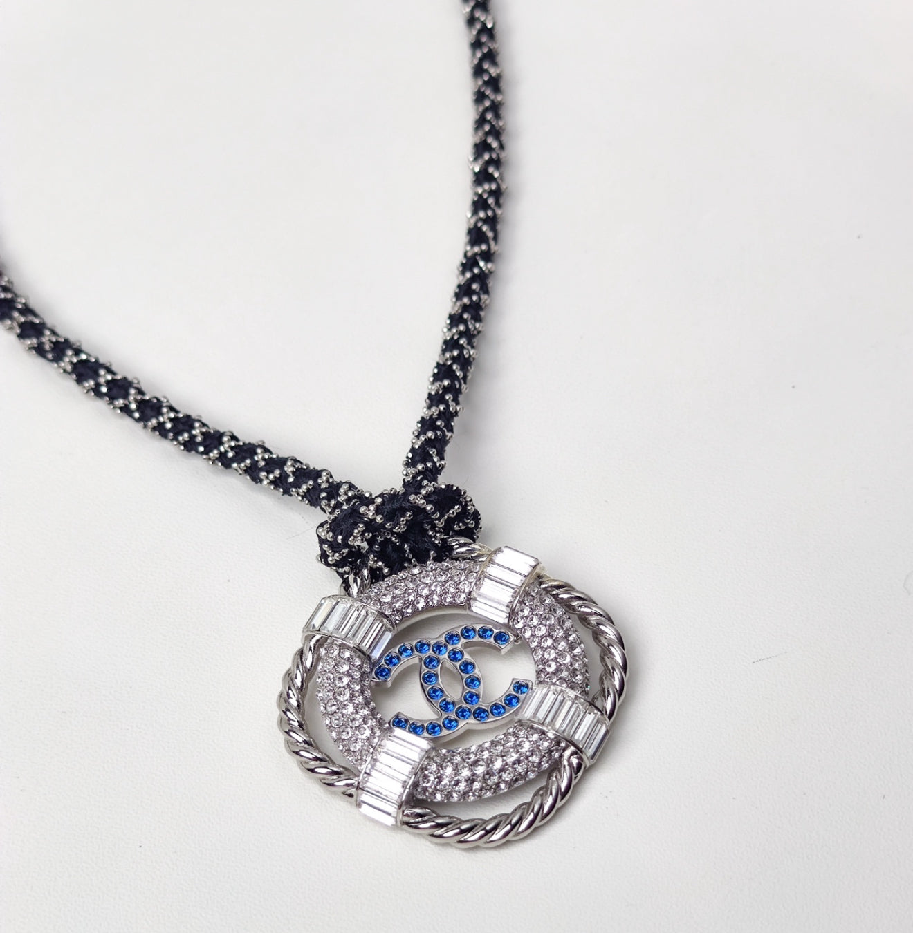 Chanel 19C Double C Diamond-set Lifebuoy Necklace