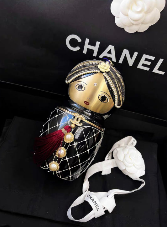 CHANEL Limited Edition Bombay Doll Clutch Bag