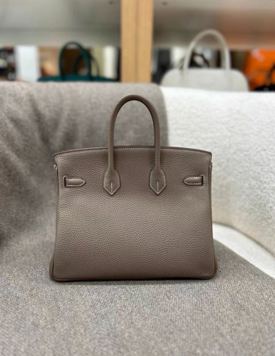 Hermès Birkin 25 Etoupe Togo Leather Gold Hardware