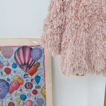 Chanel Waterfall Collection Pink Fringe Top