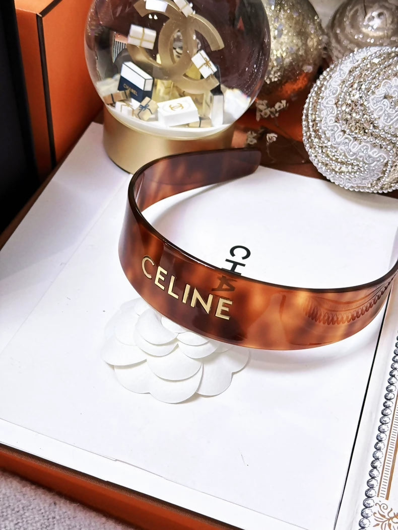 CELINE dark brown headband