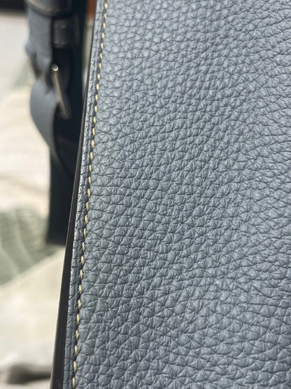Hermès so Kelly 22 Bleu Lin togo leather palladium hardware