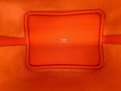 Hermès Picotin 18 Eclat Clemence/Swift Orange Minium/Rose Azalee W