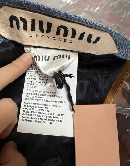 Miu Miu 24SS popular denim top size 38 brand new