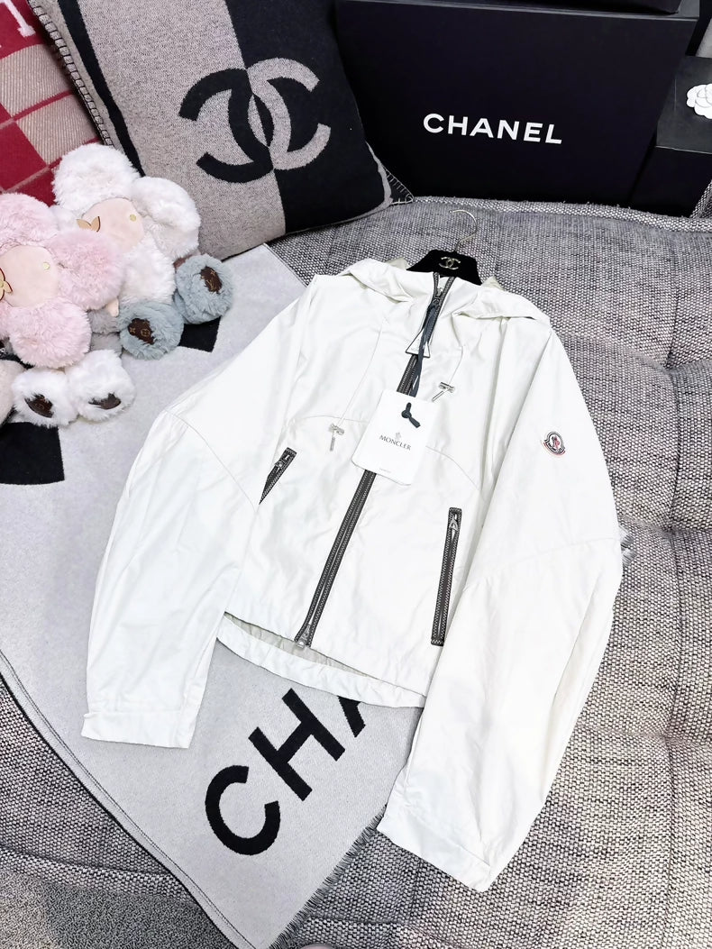 Moncler 26ss off-white hooded jacket