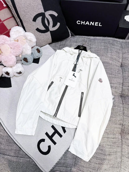 Moncler 26ss off-white hooded jacket