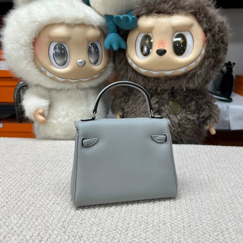 Hermès Kelly doll 8u Glacier Blue swift leather palladium hardware